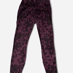 All In Motion Women's Leopard Print Contour Power Waist High-Rise Leggings. M